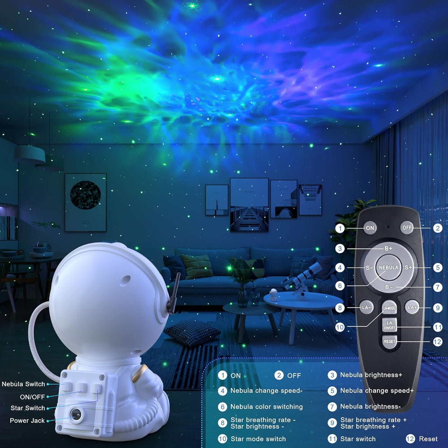 Astronaut Galaxy Projector